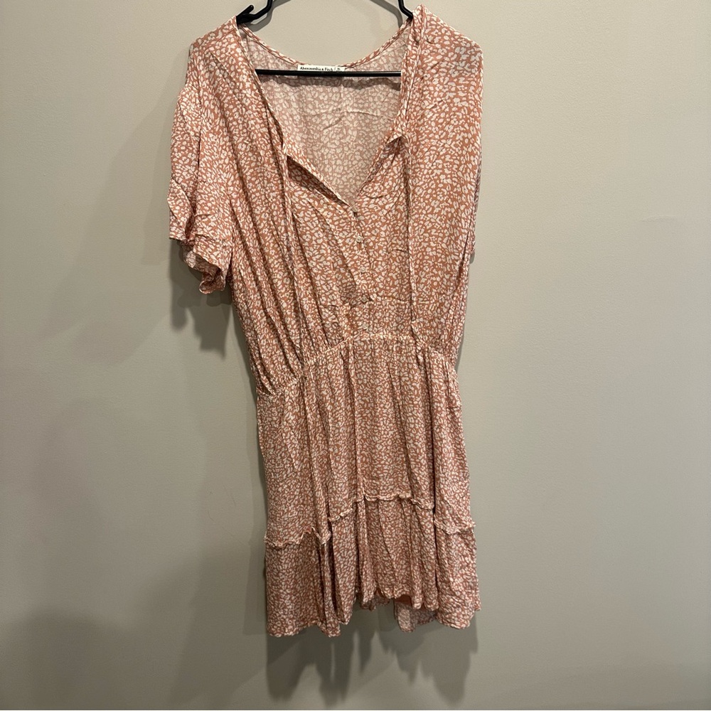 Abercrombie & Fitch Pink Patterned Mini Dress